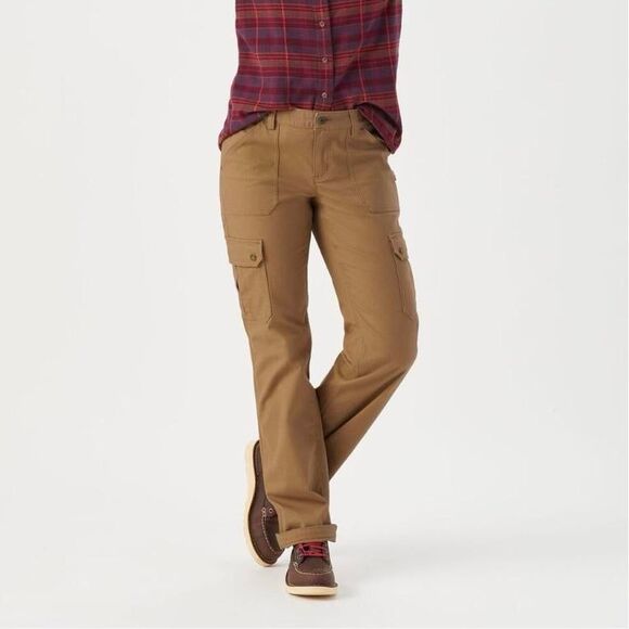 Duluth Trading Co Pants - Duluth Trading Company Women's Tan Brown Hiking Work Carpenter Pants Size 14x29